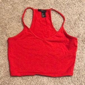 Forever 21 red crop top